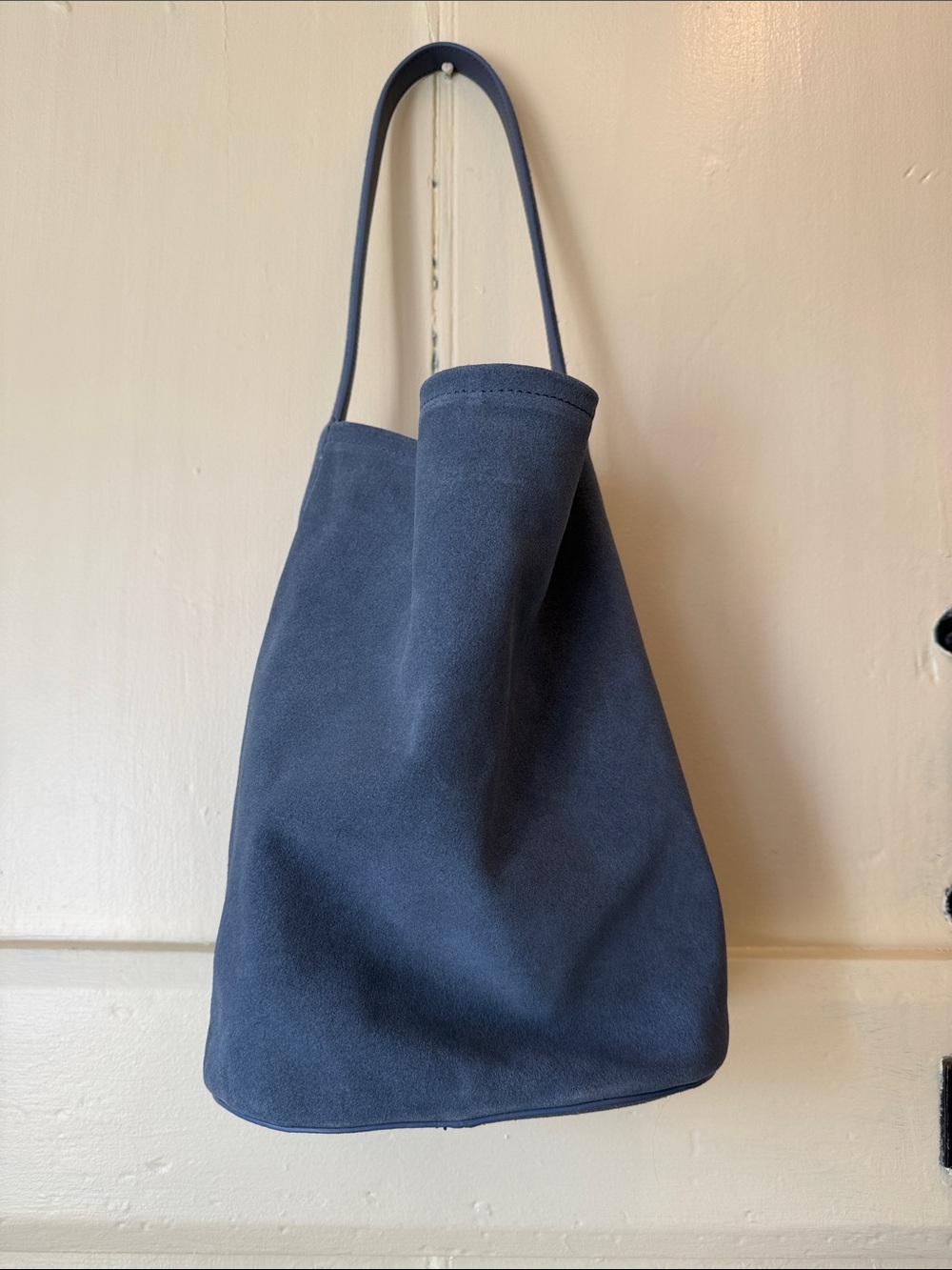 J. Crew Blue Suede Shoulder Bag - Picture 3 of 3